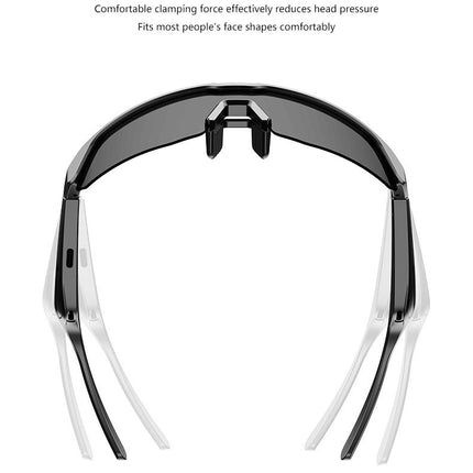 Outdoor Sports Sunglasses Smart Glasses Fashionable Cycling Bluetooth Glasses for Listening to Music and Calling Unisex