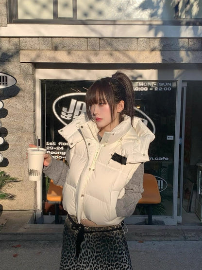 2026 Autumn Winter Hot Sale Beijia Beijia South Korea Limited Two-in-One White Duck Down Cold-Proof Down Jacket