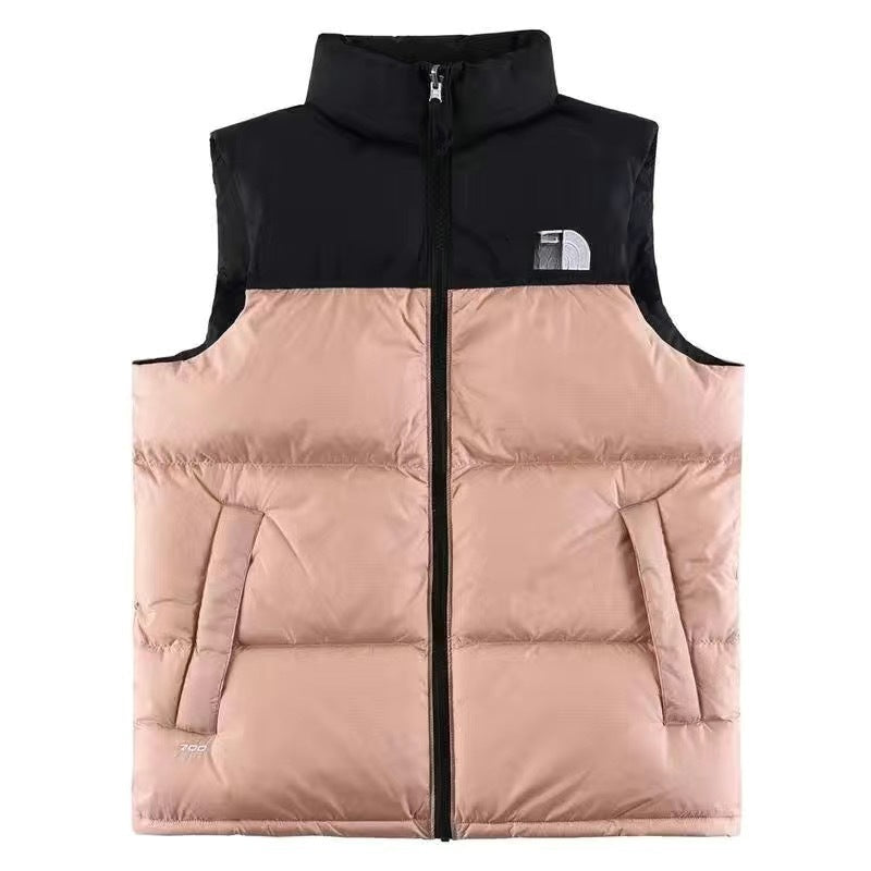 GMabcdNorth-Face 1996 Down Vest Unisex American Version TNF700 Puff Embroidery Winter Vest Couple Style Reversible