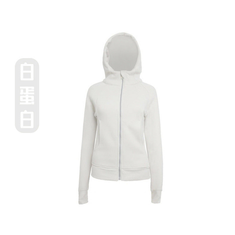 Lulu Same Style Scuba Women's Zipper Hooded Sweatshirt Autumn Winter Women's Outdoor Casual Warm Top Sports Jacket