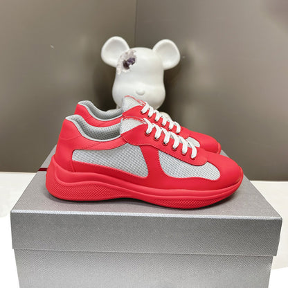 GMabcd America Cup Home Colorful Sole Genuine Leather Fashion Flat Sneakers Casual Shoes Sports Shoes Men's Shoes