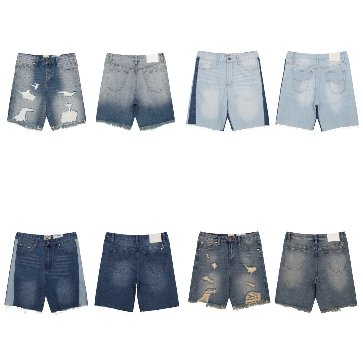 Jeans 2025 Spring and Autumn New Men's plus Size Loose European and American Fashion Street Fashion Shorts