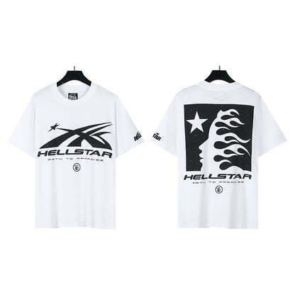 [2]2025 Summer New American Fashion Brand Male and Female Couples Wear plus Size Loose Pullover Short Sleeve T-shirt Youth Tee