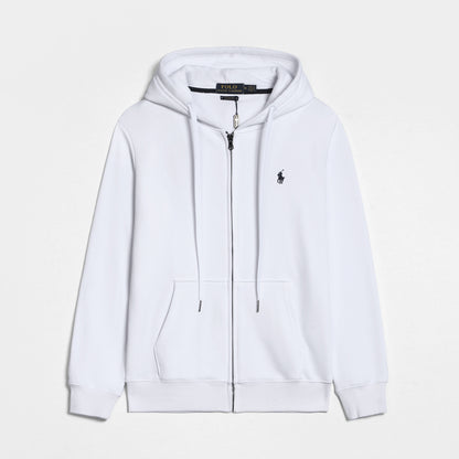 GMabcd Spring and Autumn Thin Pony Hooded Sweatshirt RL Cardigan Zipper Embroidery Loose Plus Size Paul POLO Jacket