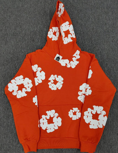 [High Quality Version] All Cotton Denim Tears Hoodie Kapok Hoodie American High Street Trendy Sweatshirt