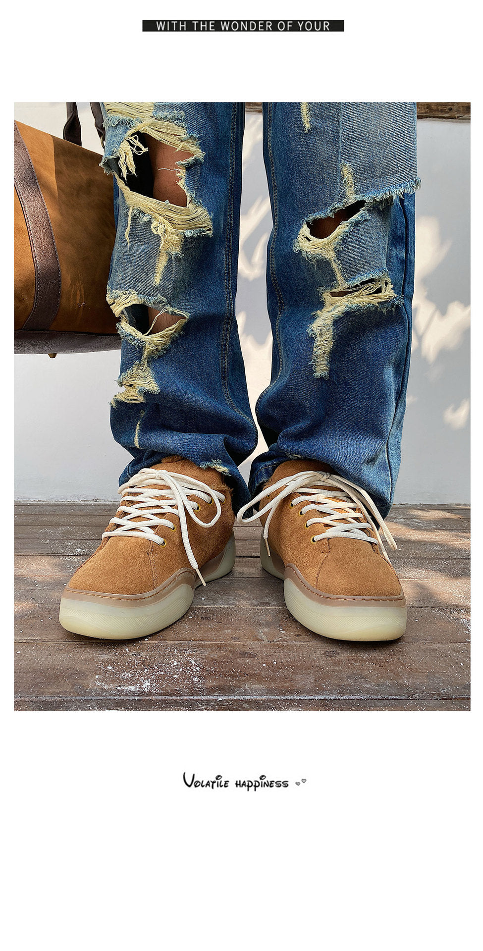 Men's Shoes 2025 Winter New Trend Retro Casual Versatile Thick-Soled Sports Loafers Warm