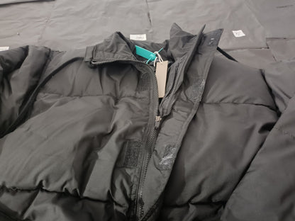 GmabcdFEAR OF GOD Double Stitch ESSENTIALS Solid Color Thickened Cotton Jacket Pure Black