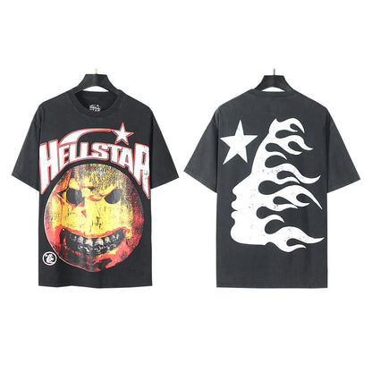 [2]2025 Summer New American Fashion Brand Male and Female Couples Wear plus Size Loose Pullover Short Sleeve T-shirt Youth Tee