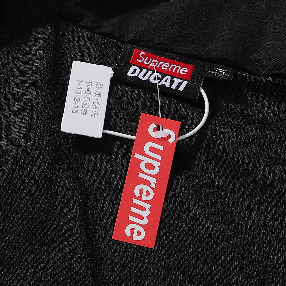 Supreme Ducati Collaboration Racing Style Windbreaker Jacket for Men