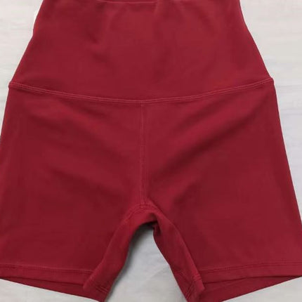 Women's Yoga Shorts Sports High Waist Tight Peach Bum Lift Shorts Cycling Fitness Pants Lulu Same Style Shorts