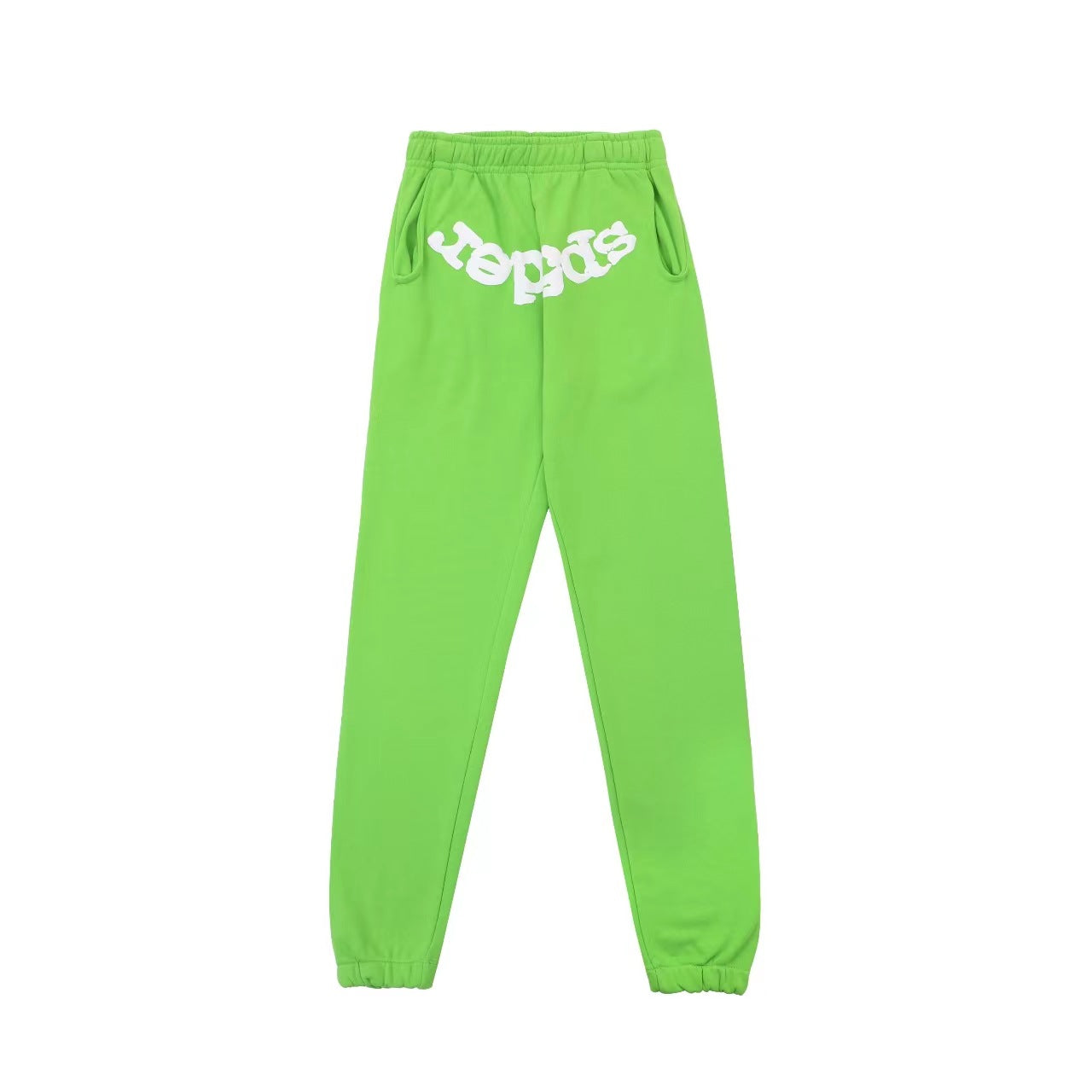 Sp55der High Quality Spider Web Foam Letter Loose Men's and Women's Suits Pants