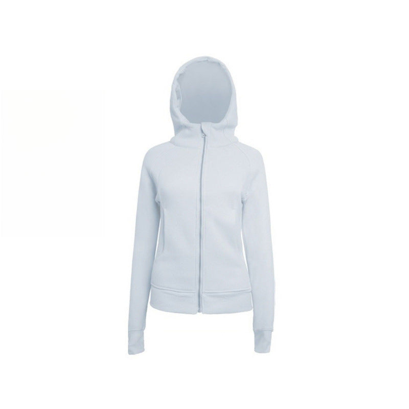 Lulu Same Style Scuba Women's Zipper Hooded Sweatshirt Autumn Winter Women's Outdoor Casual Warm Top Sports Jacket