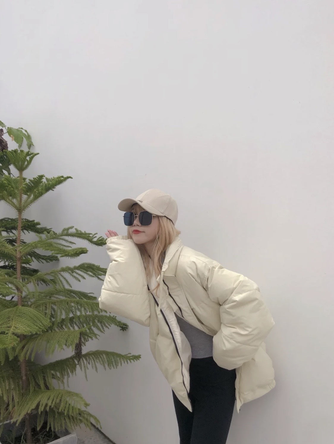 Gmabcd-FEAR OF GOD Double Line Essentials Thickened Cotton Padded Jacket Winter Unisex