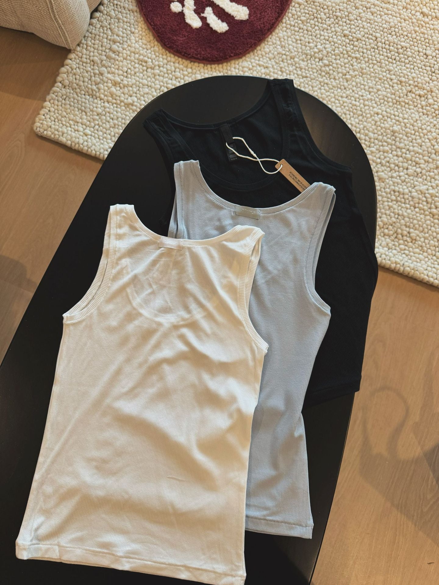 Ski **Kardashian Cotton Rib European and American 2025 Women's Spring Sports Vest Sleeveless Slim Modal