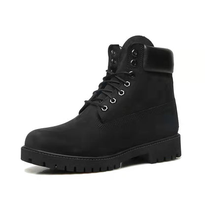 GMABCD Classic Yellow Boots Thick-Soled Martin Boots Men's Couple First Layer Cowhide Outdoor High-Top Boots