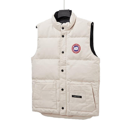 Big Goose Vest for Men Winter Warm Non-Slip Waterproof Down Jacket Thickened Casual Sports Vest New Sleeveless