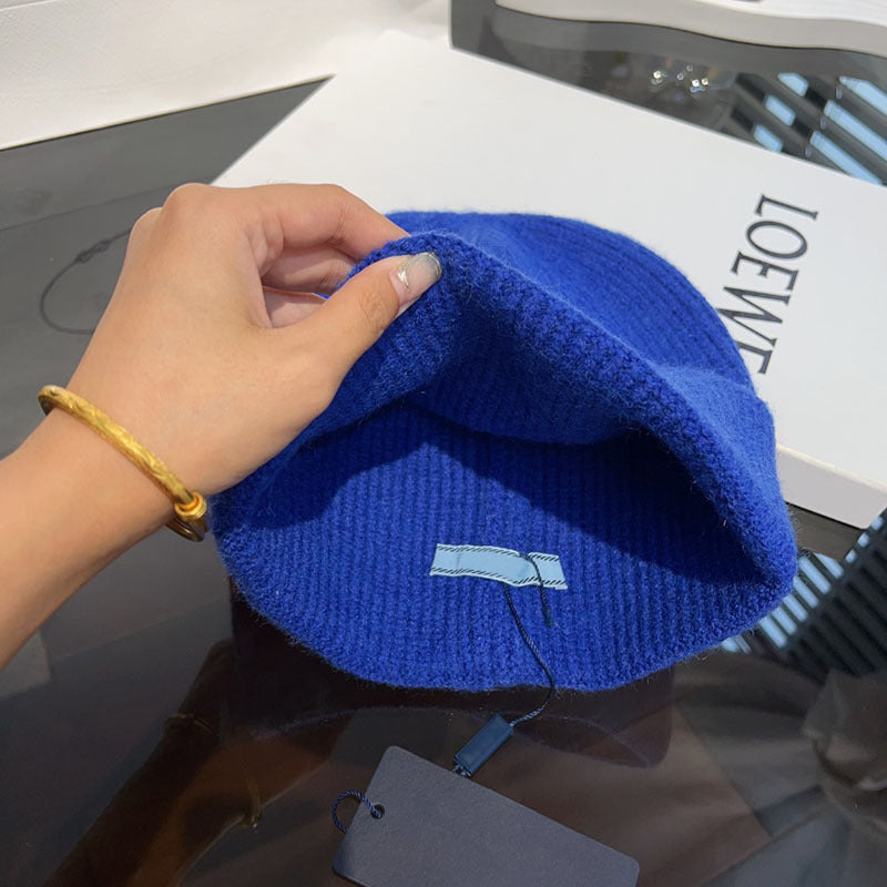 Winter Warm Knitted Hat Fashionable Export Style Pullover Windproof Thick Knitted Hat