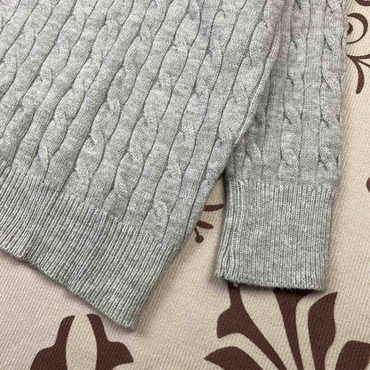 RL Sweater Women Embroidered Round Neck Knitwear Men Autumn Winter Warm Cable Couple