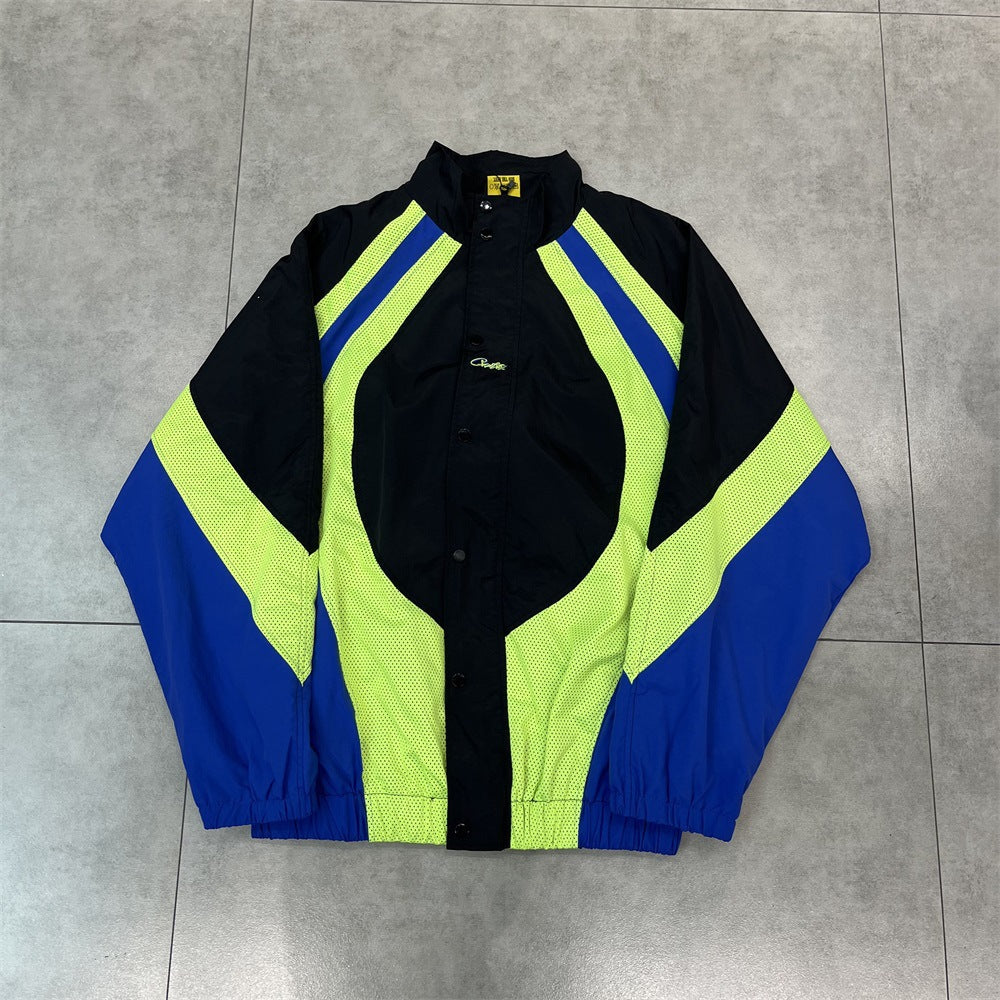 Gmabcd New Corteiz Alcatraz Embroidered Logo Woven Casual Sports Suit Spring Thin Long Pants with Zipper