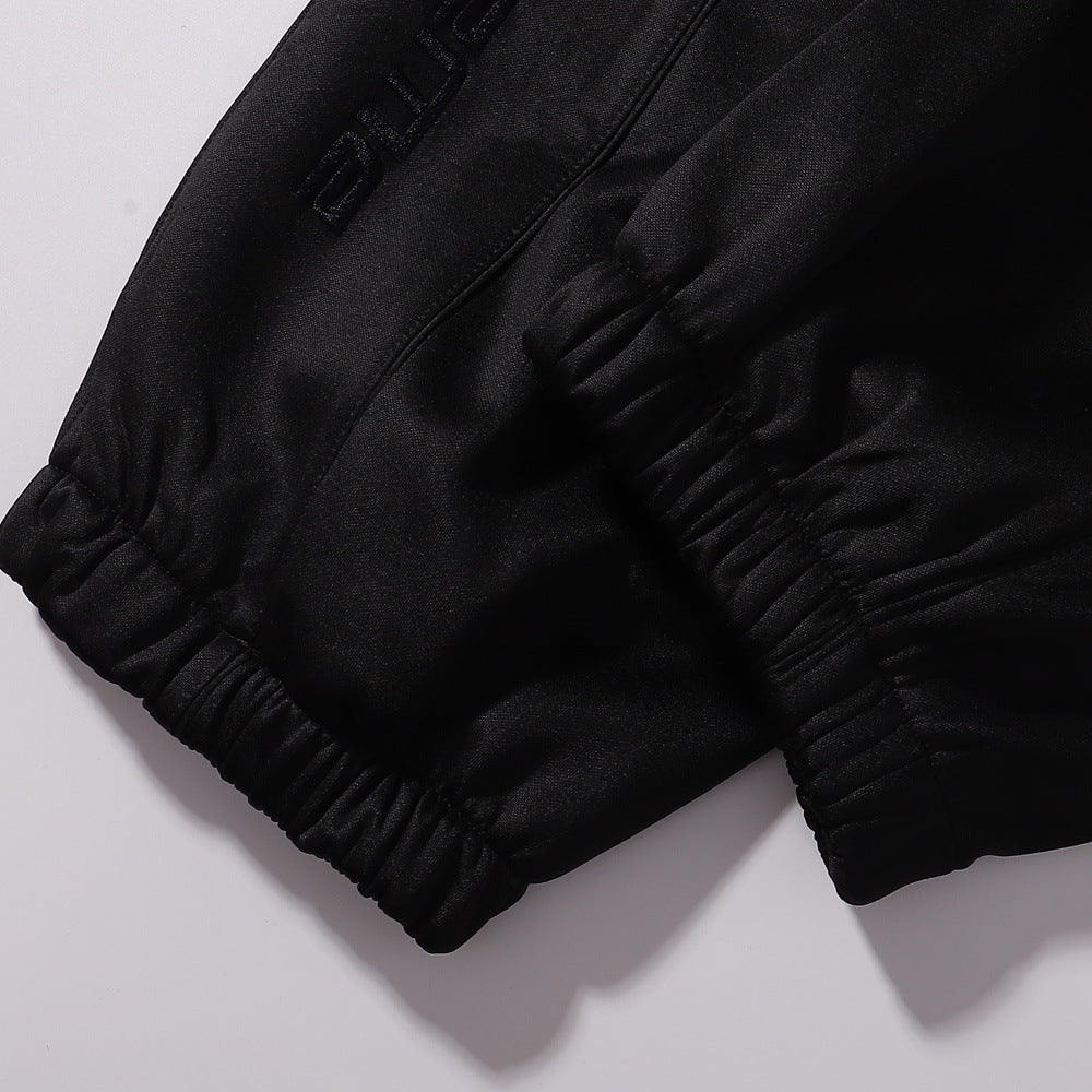 Gmabcd-sup Hoodie Collaboration Joe Loose Fit Autumn Winter Fleece Zipper Jacket Street Fashion Patchwork Hooded Sweatshirt