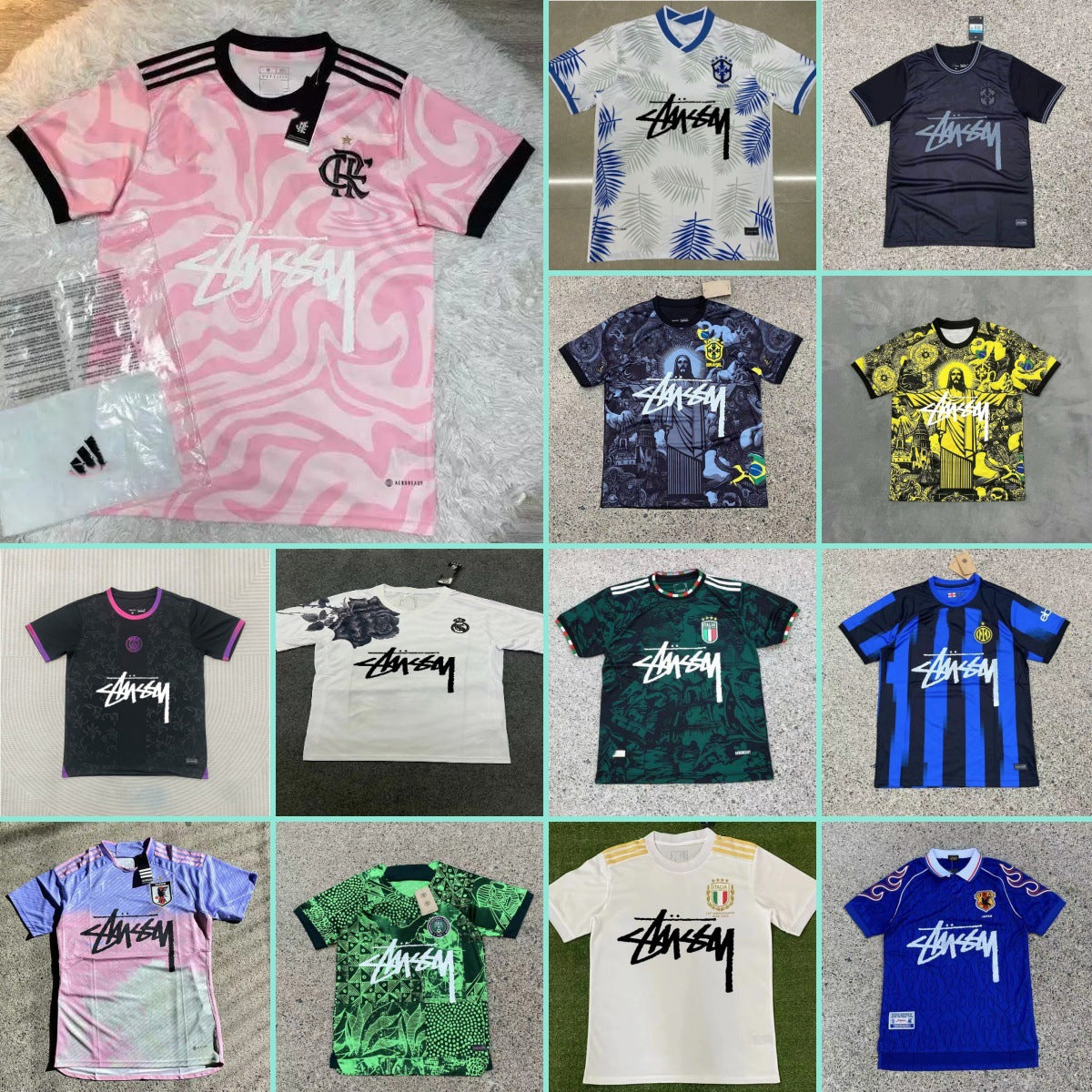 Stussy Flamengo Italy Soccer Jersey Can Be Shipped on Behalf Brazilian Goddess Apparel