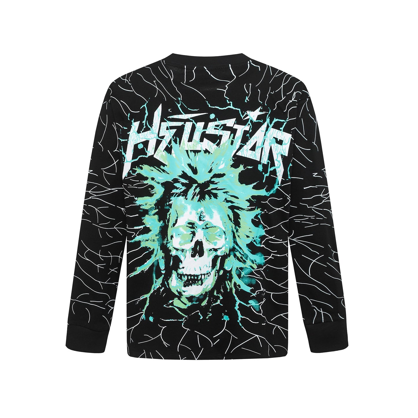HS American Style Oversized Long Sleeve T-Shirt Autumn Base Shirt Men's Pullover Shirt