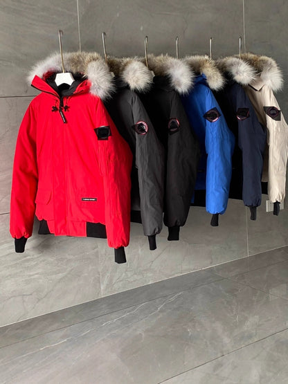 Big Goose Duck Down 01 Flight Jacket Parka Coat White Duck Down Couple Style Solid Color 2026 Autumn Winter Hot Item