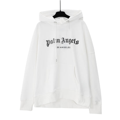 Pullover Sweatshirt for Couples, Simple Letter Print, Drawstring Style, Versatile Hoodie