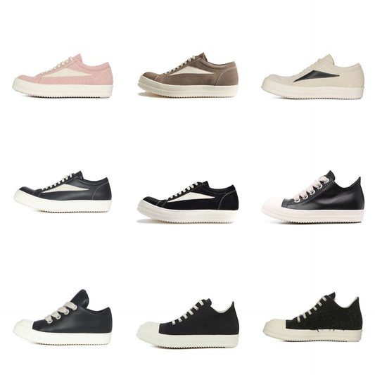 GMAbcd RICK Original Main Line New Leather Surface OWENS High Street Low-top Niche Shoes