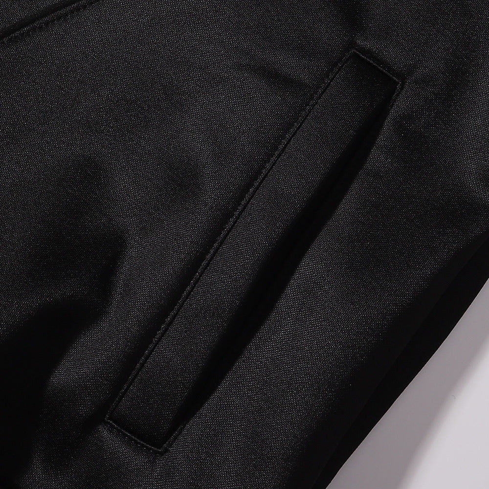 Gmabcd-sup Hoodie Collaboration Joe Loose Fit Autumn Winter Fleece Zipper Jacket Street Fashion Patchwork Hooded Sweatshirt