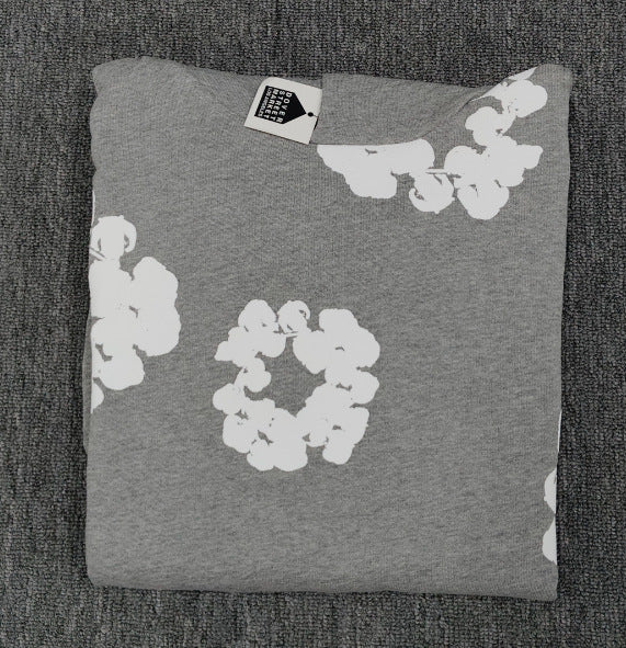 [High Quality Version] All Cotton Denim Tears Hoodie Kapok Hoodie American High Street Trendy Sweatshirt