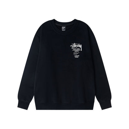 GMstuxN Letter Collaboration Hoodie Classic Letter Embroidery Hooded Sweatshirt Heavyweight Casual Jacket for Men