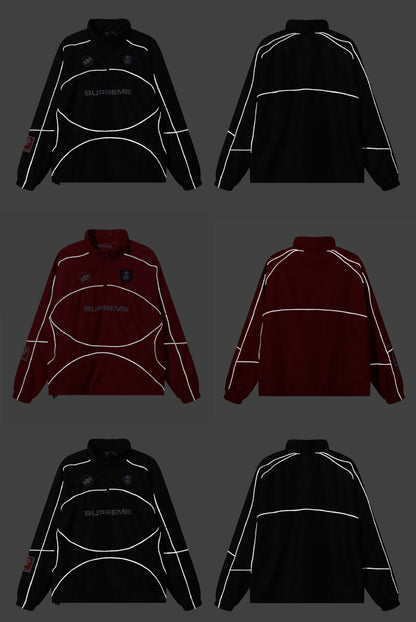 Supreme Ducati Collaboration Racing Style Windbreaker Jacket for Men