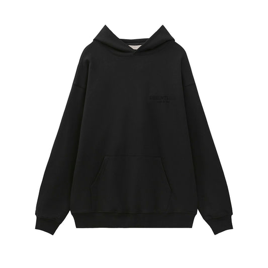 FFOG Double-Line ESSENTIALS Small Letter Printed Casual Loose-Fitting Circular Knit Pullover Sweater Set