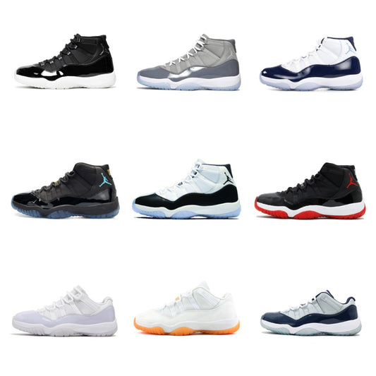 Blue Basketball Shoes AJ11 High Top Low Top Kang Buckle Gamma Blue Demon Legend Men's and Women's Basketball Shoes