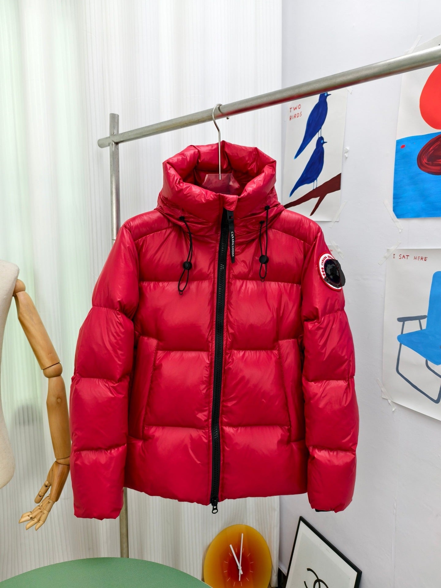 Big Goose Duck Down Hooded Down Jacket Black Unisex New Loose Warm Puffer Coat 2252