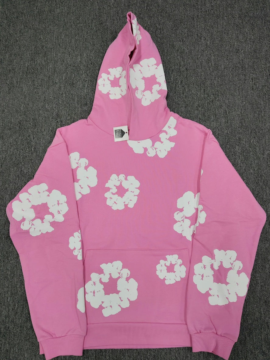 [High Quality Version] All Cotton Denim Tears Hoodie Kapok Hoodie American High Street Trendy Sweatshirt