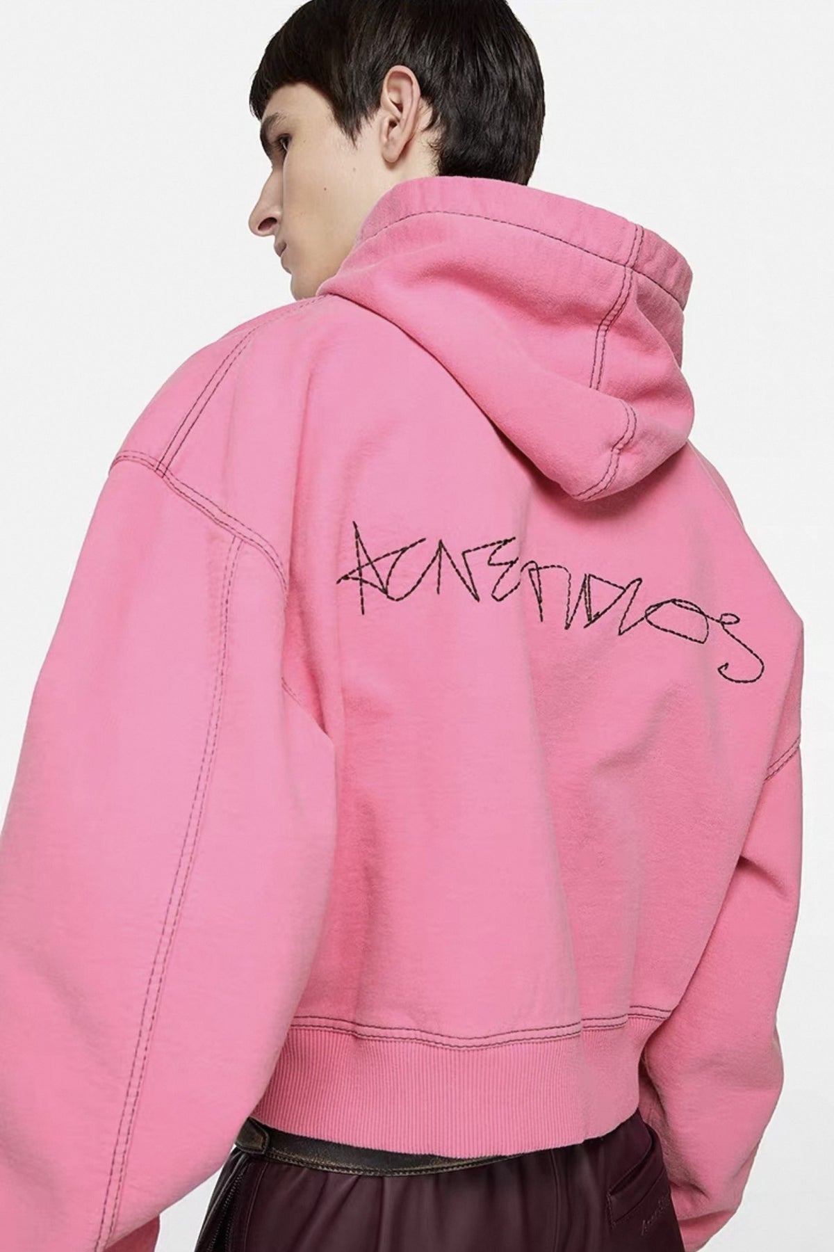 1996 Embroidered Logo Letter Zip-Up Loose-Fit Unisex Hooded Sweatshirt (Part 2)