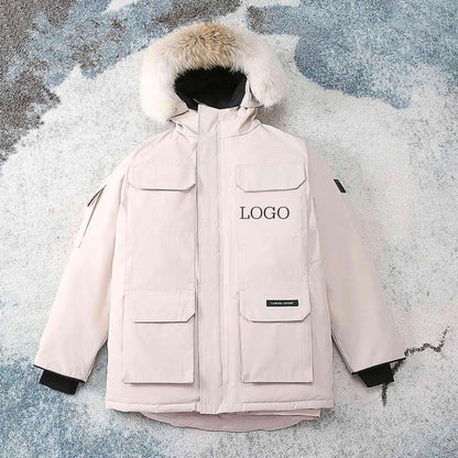 Big Goose New 08 Expedition Parka Classic Warm Hooded Short Down Jacket 4660M