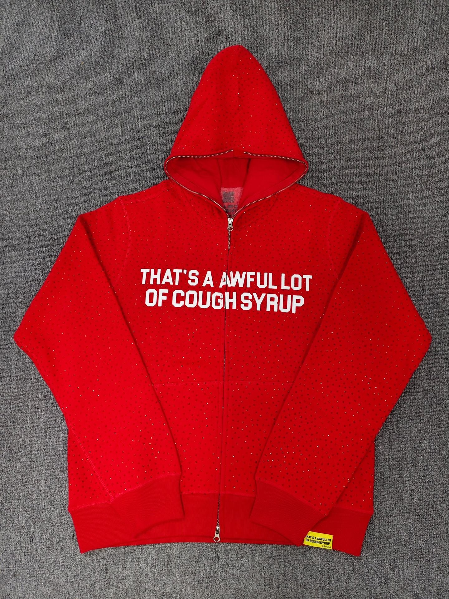 THAT'S A AWFUL LOT OF COUGH SYRUP HOODIE Full Diamond Zipper Hoodie Sweatshirt for Men