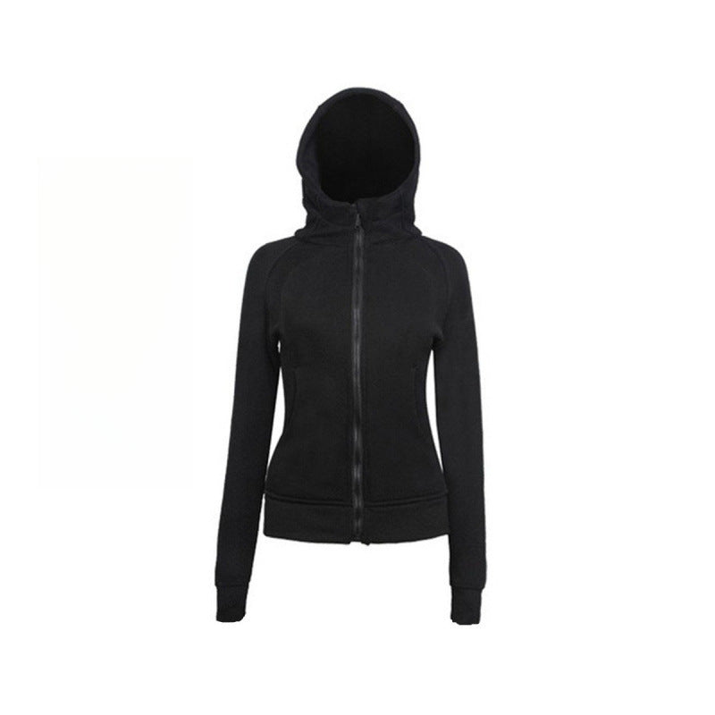 Lulu Same Style Scuba Women's Zipper Hooded Sweatshirt Autumn Winter Women's Outdoor Casual Warm Top Sports Jacket