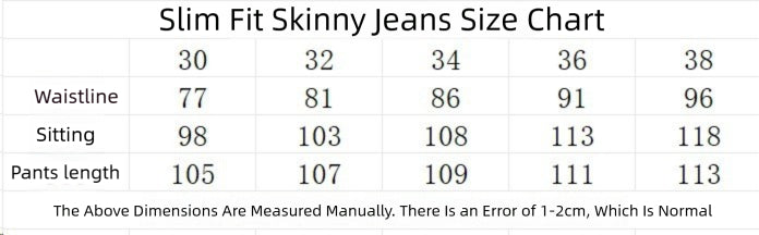 GMabcd Trendy KSUBI Men's Pants Casual Slim Fit Skinny Jeans Stretch Denim Pants