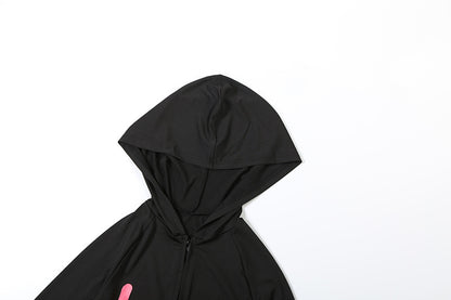 2025 Autumn Women's New Fashion Hooded Camouflage Print Long Sleeve Sports Trendy Slim Fit Long Pants Two-Piece Set