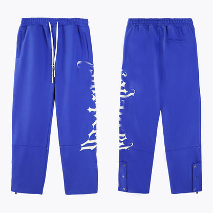 GMabcd Casual Set God-peed Patch Letter Cardigan Hoodie High Street Men's Casual Sweatshirt Sweatpants