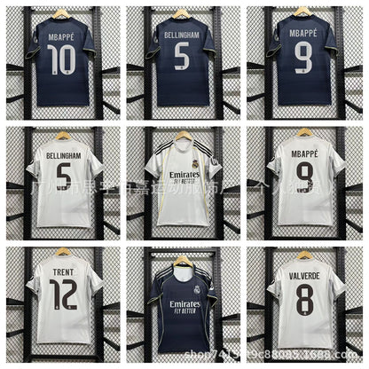 25-26 Real Madrid Home and Away Mbappe Jersey No. 11 Rodrygo No. 5 Bellingham Football Shirt