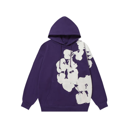 High-Quality Foam Kapok Hoodie High Street Hip-Hop Loose Terry Heavyweight Sweatshirt for Men and Women