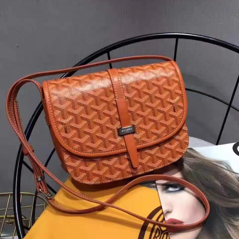 Gay** Messenger Bag Unisex Saddle Bag Dog Tooth Elegant Print Underarm Shoulder Crossbody Bag Trendy
