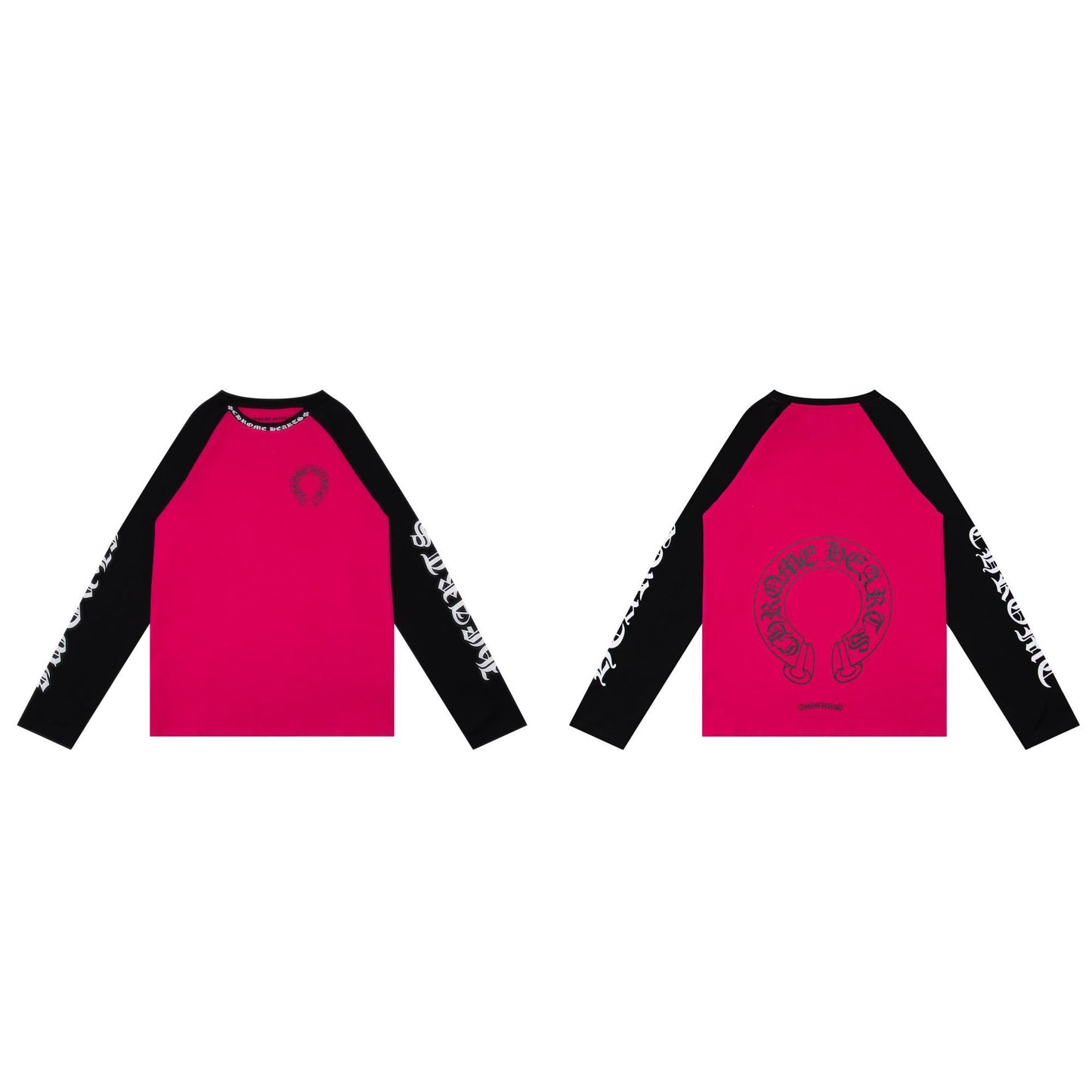 Ch Heart High-Quality Double Yarn Pure Cotton Unisex Printed Long Sleeve T-Shirt