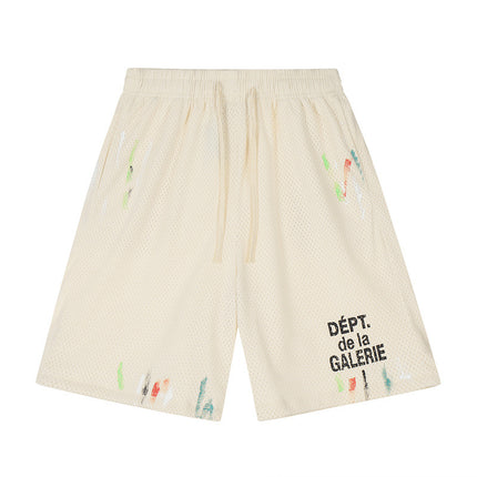 Gallery Splash-Ink Mesh Shorts 2025 Summer Men's Youth plus Size Shorts