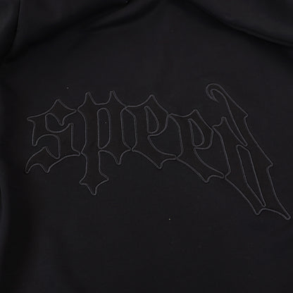 GMabcd Casual Set God-peed Patch Letter Cardigan Hoodie High Street Men's Casual Sweatshirt Sweatpants